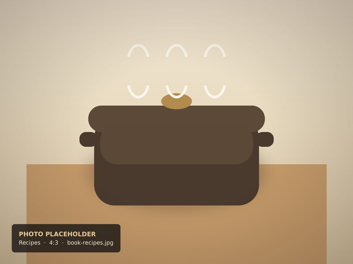 Placeholder for a photograph of a hearty one-pot meal for everyday cooking